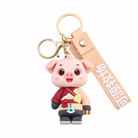 Porte-clés en PVC souple durable au design 3D Anime, avec logo gravé personnalisé, breloque personnalisée, vente en gros de breloques pour téléphone
