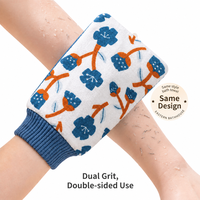 Gant de bain exfoliant pour hommes, double face, en fibres naturelles, pour un nettoyage en profondeur des impuretés