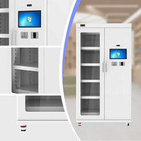 Kiosco con Pantalla Táctil y Gabinete de Herramientas de Autoservicio RFID para Bibliotecas Comunitarias Inteligentes, para Préstamo y Devolución de Herramientas en Bibliotecas Públicas