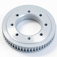 Poulie de distribution S5M AT5 T5 à pas de 5 mm, usinage CNC de précision en acier pour machine d'emballage, personnalisation OEM disponible