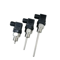 Sensor Suhu Pipa Stainless Steel dengan Termistor Pt100, Probe Ulir Tetap, dan Transmitter Suhu Terintegrasi