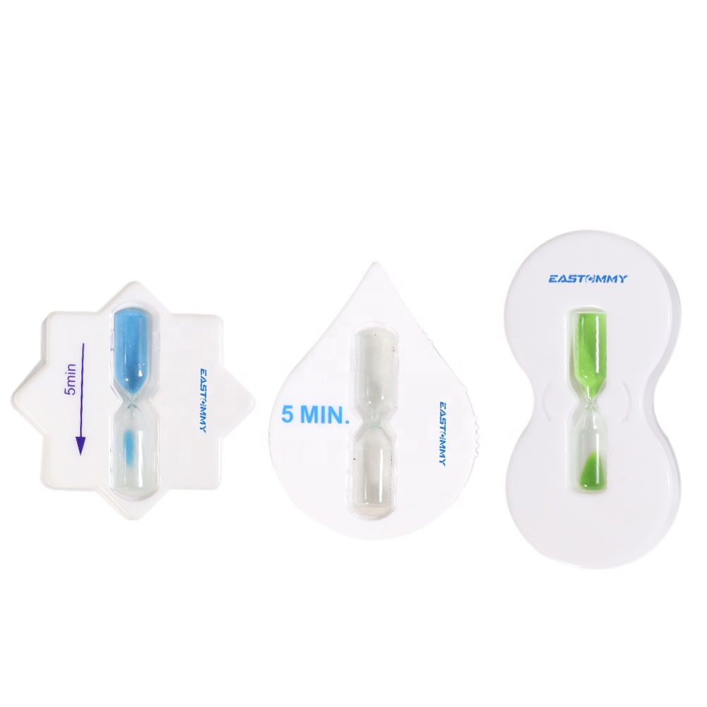 Eastommy ET-809146 Душ песочные форма 5 минут песочных часов воды каплевидные белый туалет душ 3 предмета в комплекте