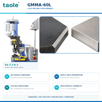 Machine à chanfreiner les bords de plaques d'acier de haute qualité GMMA-60L 3,4 kW 380 V, angle de biseau 0-90, alimentation automatique