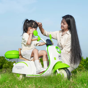 Moto électrique pour enfants Tricycle Rechargeable double télécommande jouet <span class=keywords><strong>Scooter</strong></span> pour garçons filles bébés conduite électrique - Product Image 2