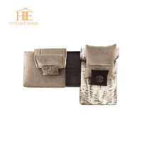 Canapé modulaire incurvé de luxe italien, peinture haute brillance, section modulaire, mobilier moderne pour villa