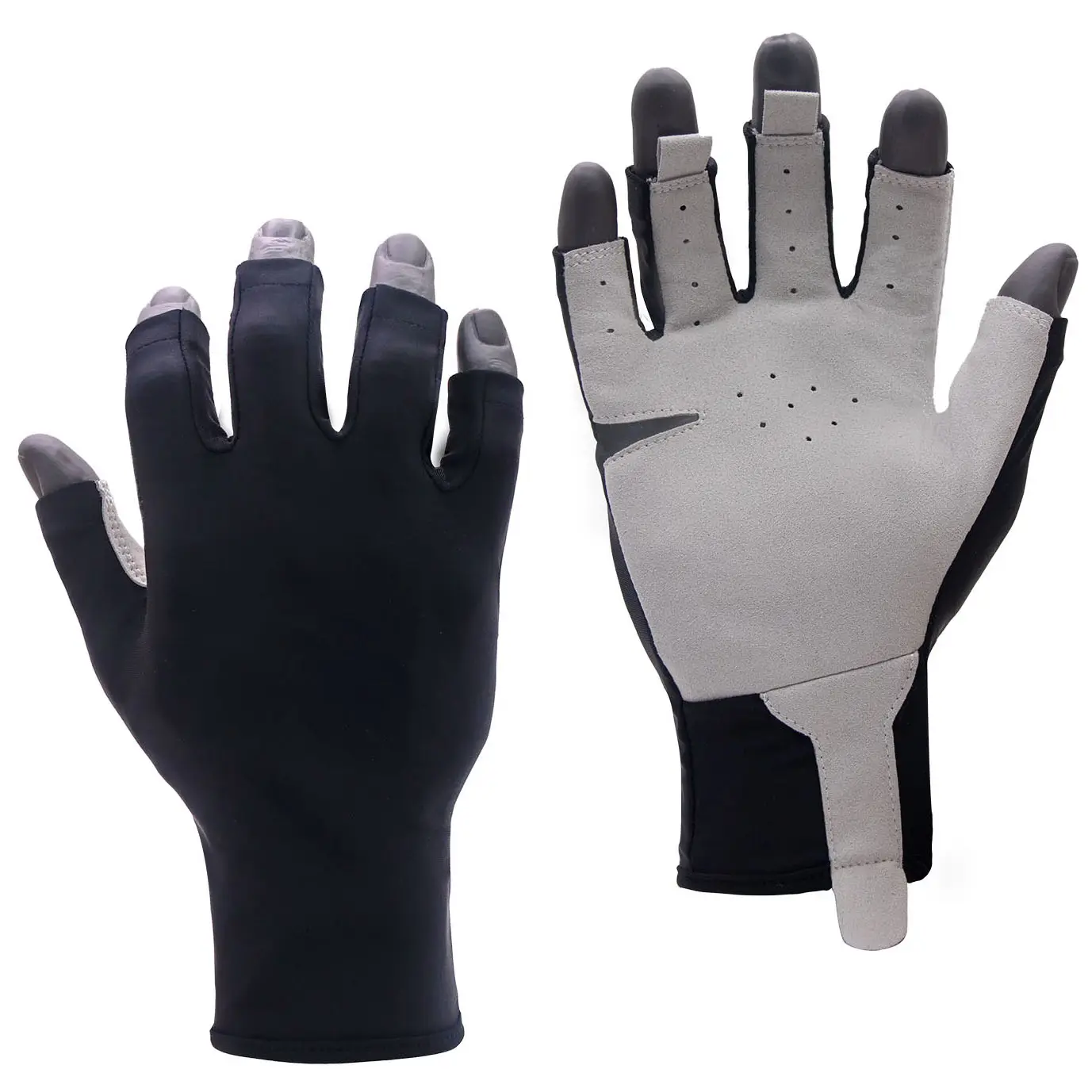 PRI Sun Protective UPF50 Driving Running Boating UV Protection Outdoor Other Sports Gloves Fishing Fingerless