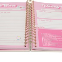 Carnet/Agenda/Planificateur à spirales de qualité supérieure avec design personnalisé et estampage doré