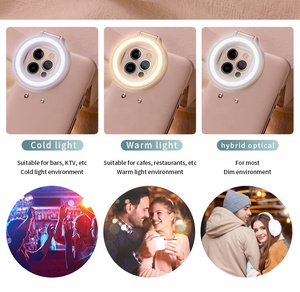 Anneau de téléphone <span class=keywords><strong>Portable</strong></span> avec Flash LED, compatible avec <span class=keywords><strong>iphone</strong></span> 12, 13 Pro Max, couverture pour Selfie - Product Image 6