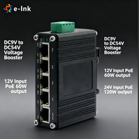 Mini Switch Ethernet Industrial No Administrado de 4 Puertos PoE+ 2.5G 30W 80Gbps Sin Bloqueo 12-48V DC -40C a 75C Amplio Rango de Temperatura