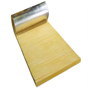 Construction en feuille d'aluminium en <span class=keywords><strong>laine</strong></span> <span class=keywords><strong>de</strong></span> <span class=keywords><strong>verre</strong></span> isolée au feu à bas prix du fournisseur chinois pour les matériaux d'isolation thermique extérieure - Product Image 3