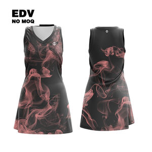 Robe de netball imprimée par sublimation numérique, sans manches, uniforme de netball pour femmes, pour équipe de filles - Product Image 5
