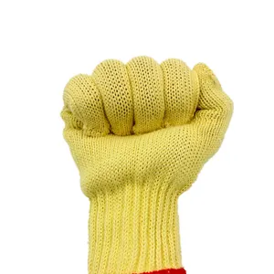 Inşaat sanayi el koruma seviye 5 kesim dayanıklı yangına dayanıklı itfaiyeci Anti-Cut Nomex alev geciktirici eldiven