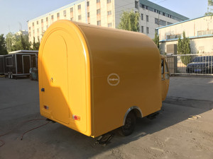 三轮不锈钢食品车，可容纳冰淇淋、自行车、酒、咖啡等，具有CE ISO认证，适用于零食、糖果等 - Product Image 5
