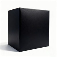Boîtes cadeaux de luxe en carton rigide noir de grande taille avec revêtement UV, gaufrage, pliage, aimant, pour manteau, biodégradables, recyclables, mat