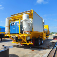 Centrale à tambour mobile d'asphalte SMC80M haute efficacité 80 TPH, station de mélange de bitume en continu avec système de pesage précis