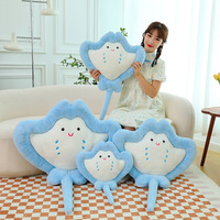 Boneka Bantal Ikan Setan Bulu Kelinci Zoe Seri Lautan, Boneka Bantal Figur Ikan Kreatif