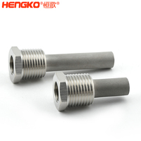 HENGKO Pierre de diffusion d'aération filtrante frittée OEM, Diffuseur en métal poreux fritté 316L haute pureté