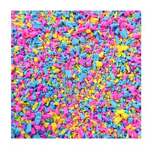 Hengxin 1 KG por bolsa arcilla polimérica Candy Multicolor aspersores falsos, coloridos virutas de copos de arcoíris - Product Image 6