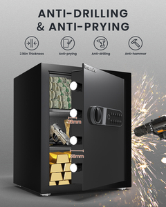 Sinh trắc học vân tay tiền mặt an toàn hộp cho tiền chìa khóa khách sạn nhà văn phòng lớn kỹ thuật số an toàn hộp đồ trang sức an toàn hộp - Product Image 2