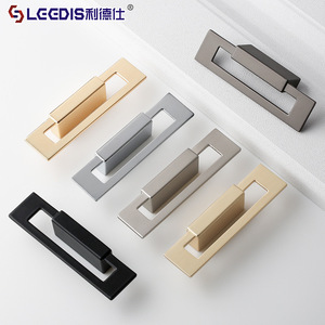 Lideshi Modern Zinc Alloy Drawer <b>Handle</b> Rectangle 2629 Durable Wardrobe Hardware - Product Image 1