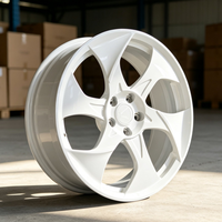 Rines de Aluminio Forjado OEM de 19 Pulgadas, 5 Radios, Color Blanco Brillante, Diseño Nuevo, 5 Birlos, 5*108