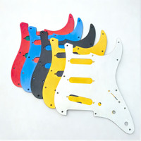Protector de guitarra eléctrica ST, panel de una sola capa de aluminio completo, cubierta frontal protectora de metal antiarañazos, pieza de repuesto