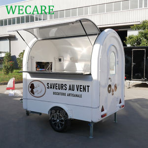 Wecare <span class=keywords><strong>Hotdog</strong></span> Cart Mobile Fiberglass Hotel Snack Fast Food Truck Multifunción Mobile Coffee Food Cart Trailer para restaurante - Product Image 3