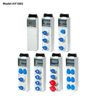 HY1805 boîte de jonction combinée électrique étanche pour chantier boîte de distribution d'alimentation temporaire portable en plastique avec prise