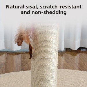 Snoepkat Krabpaal Kleine Kat Klimframe Ruimtebesparend Duurzaam Sisal Mh65 1.9Kg Cat Tree Teaser Wand Krabplank - Product Image 4