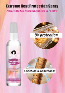 Spray <span class=keywords><strong>protecteur</strong></span> <span class=keywords><strong>thermique</strong></span> professionnel, biologique, végétalien, hypoallergénique, à base de plantes, anti-frisottis, pour des <span class=keywords><strong>cheveux</strong></span> soyeux et lisses - Product Image 3