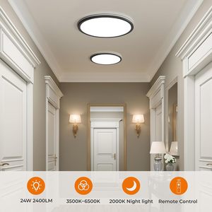 Lámpara de Techo LED Empotrada Matane de 12 Pulgadas con Control Remoto, Luz Nocturna de 2000K Cálida, Ajustable de 3000K a 6500K - Product Image 5