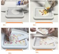 Machine à glaces artisanales amusante, idéale pour les fêtes en cuisine, en acier inoxydable, avec système de réfrigération