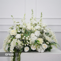 Flores Artificiales DKB al por Mayor, Caminos de Mesa de Rosas de Seda de Alta Calidad, Decoración Floral para Pasillos de Boda