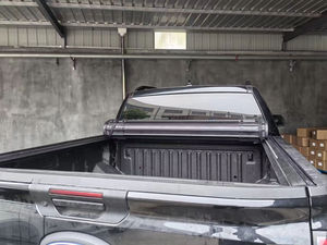 อุปกรณ์เสริมรถยนต์ <span class=keywords><strong>4x4</strong></span> ฝาปิดกระบะท้ายแบบม้วนแข็ง อลูมิเนียมอัลลอยด์ พร้อมระบบล็อค สำหรับ Toyota/RAM/F150 ปี 2023 กันน้ำ - Product Image 4