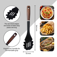 Cuillère à pâtes en silicone de qualité alimentaire, résistante à la chaleur, sans BPA, pour spaghetti, nouilles et autres pâtes, OEM ODM