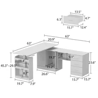 Bureau électrique minimaliste moderne à hauteur réglable avec rangement pour le bureau à domicile et les espaces d'étude