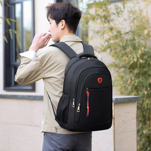 Laptop <b>Backpack</b> Large Capacity Business Travel Men's Solid Color Shoulder <b>Straps</b> Spring 2023 - Product Image 3