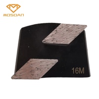 Chaussure de meulage diamant à Double losange à changement rapide grain 16