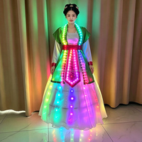 Robe de fée chinoise ancienne Hanfu à LED, costume de spectacle de danse pour carnaval, défilé, festival, fête d'Halloween