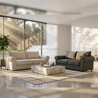 Geschwungenes Spezialform-Sofa, Modulares Modernes Ecksofa für Wohnzimmer, Apartment, Büro und Ruhebereich