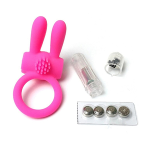 Anillo Vibrador para Masturbación, Condón Vibrador con Lengua de Conejo, Masajeador Vibrador Femenino, Retardante de Clítoris, Juguetes para Coqueteo en Pareja - Product Image 4