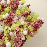 Mur floral artificiel en soie 3D/5D de luxe, tendance, vente directe usine, fait main, pour décoration de scène de mariage, de réception scolaire et d'événements