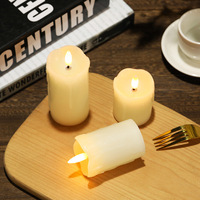Flammenlose Flackernde Batteriebetriebene Kerzen Tränen-Effekt LED-Kerzenlichter Bestseller Hochzeit Romantische Dekoration Paraffinwachs