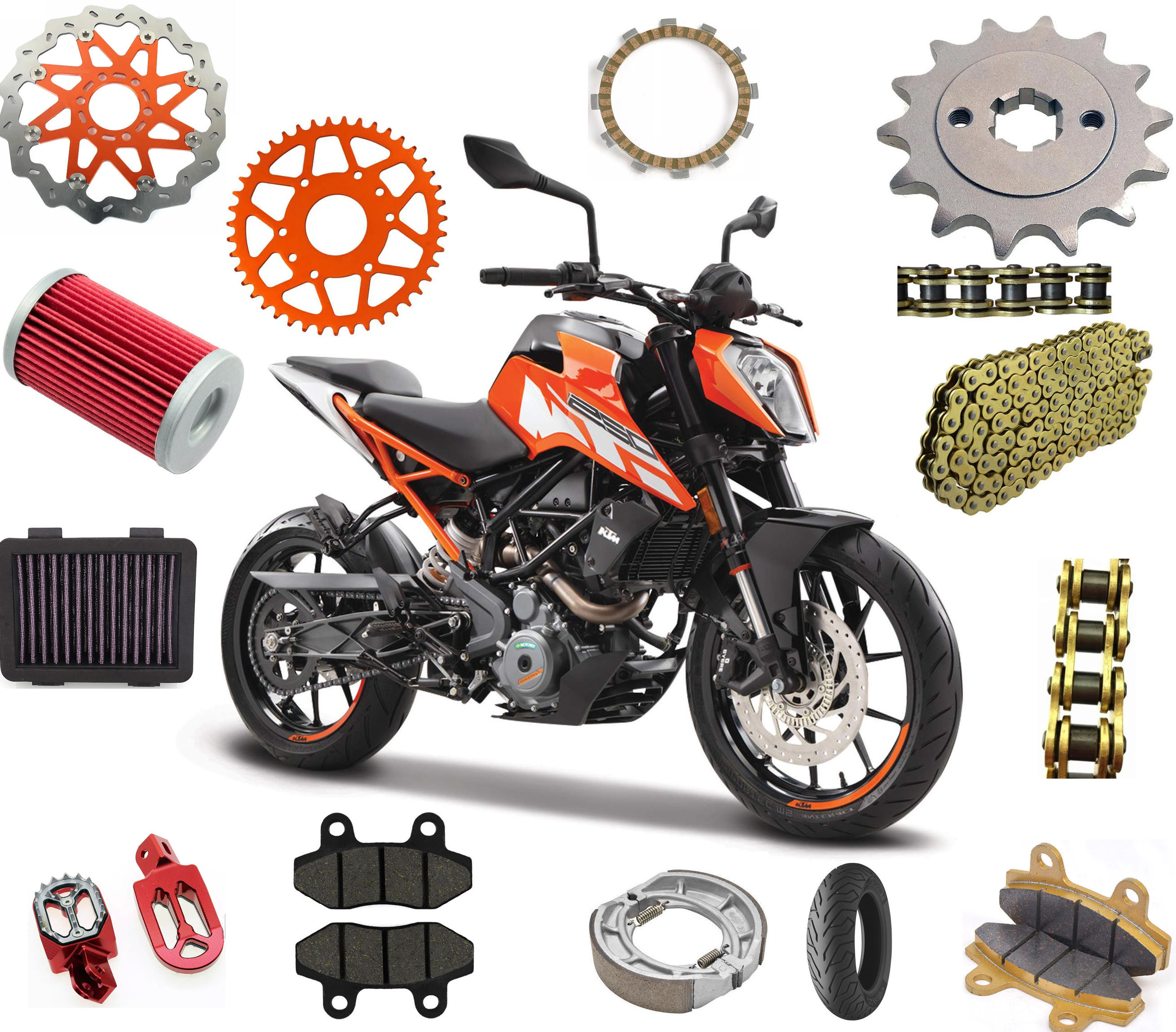 Motorcycle Gear Accesorios Moto 125 Moto KTM Duke 125 High