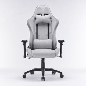 Silla Gamer de Aleación Resistente, Carga Máxima de 150 kg, Silla de Juego con Sistema de Inclinación Multidireccional, Tela Gris, Silla de Oficina Gamer - Product Image 3