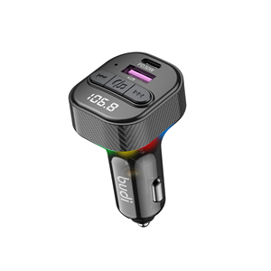 Cargador de Coche FM de 2 Puertos, Cargador de Coche Pd36w Cinco en Uno Multifuncional, Carga Súper Rápida, Pantalla Digital Multi Puerto - Product Image 3
