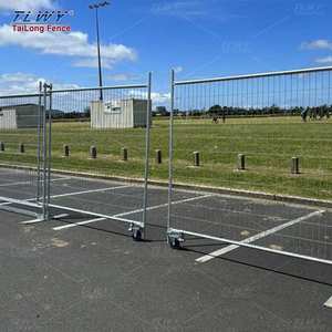 2025 precio al por mayor evento extraíble Puerta <span class=keywords><strong>de</strong></span> malla <span class=keywords><strong>de</strong></span> alambre cercado temporal con puerta al aire libre 6 pies 8 pies 10 pies <span class=keywords><strong>de</strong></span> alto <span class=keywords><strong>para</strong></span> la construcción - Product Image 4