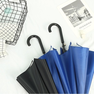 Bán buôn Bạc tráng bán tự động mặt trời bảo vệ dù che ô cho nam giới phụ nữ kinh doanh thẳng cong xử lý ô - Product Image 2