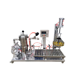 Machine de remplissage semi-automatique pneumatique de haute précision avec pompe à engrenages, pesage et filtration, 380V/220V, pour colle, peinture et revêtement - Product Image 2