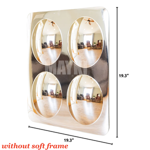 Giocattoli Sensoriali, Specchi Interattivi in Acrilico con Cornice Morbida, Parete Sensoriale a Bolle per Stimolazione Visiva e Tattile, Adatti per l'<span class=keywords><strong>Autismo</strong></span> - Product Image 3